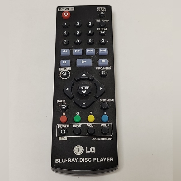 LG Blu-Ray Disc Player Remote, AK873896401.. UNTESTED. - Picture 1 of 5